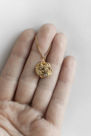 Full Moon Necklace Gold (small)