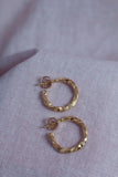 Chunky Root Hoops Gold